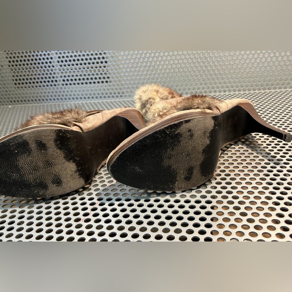 Women's Faux Fur Boots - Brown - Picture 4 of 4